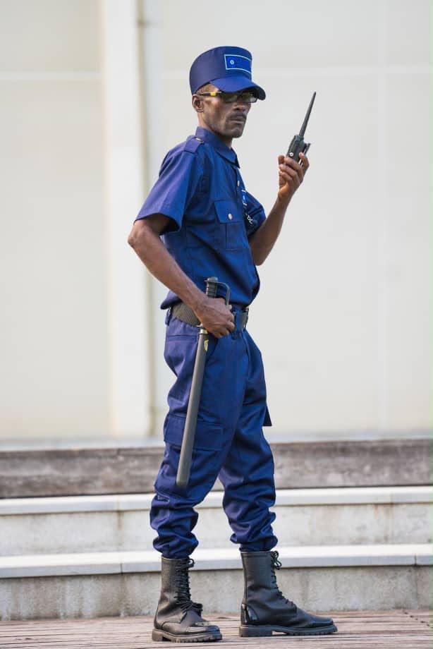 Caleb Security officer on duty