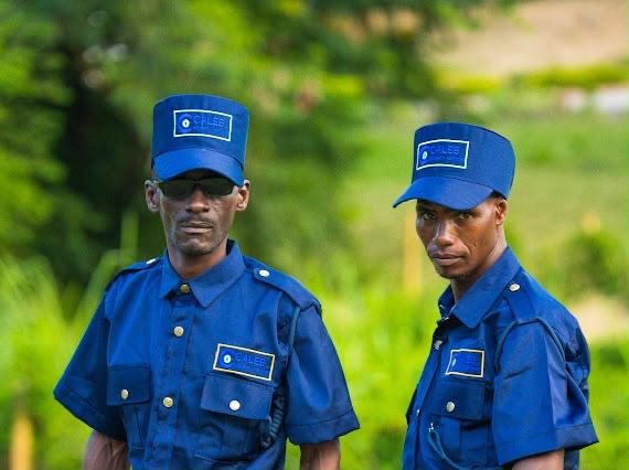 Guards on site patrol